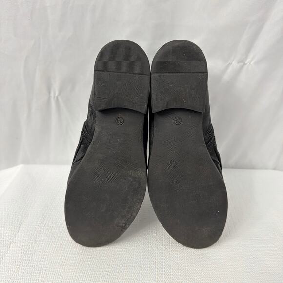 Miz Mooz Black Ankle Booties with Button Accents - Picture 12 of 12